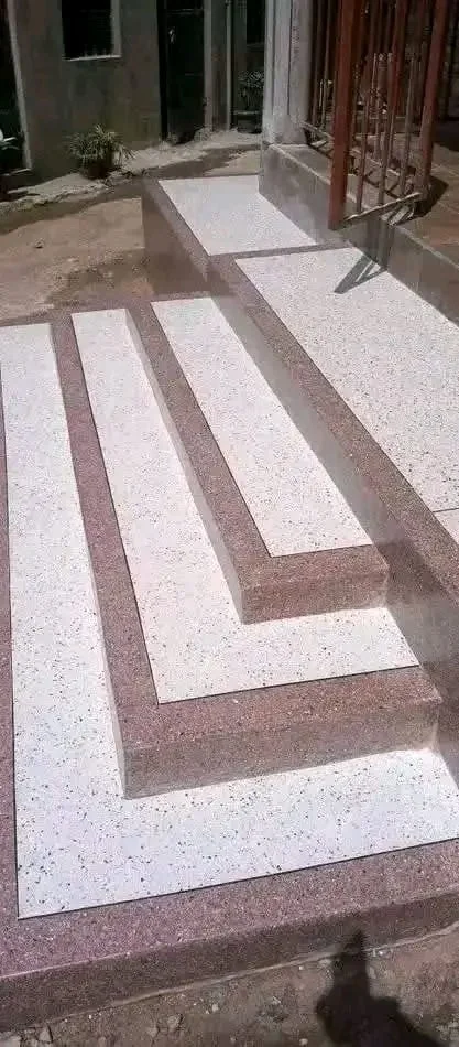 Terrazzo wall cladding decorative feature